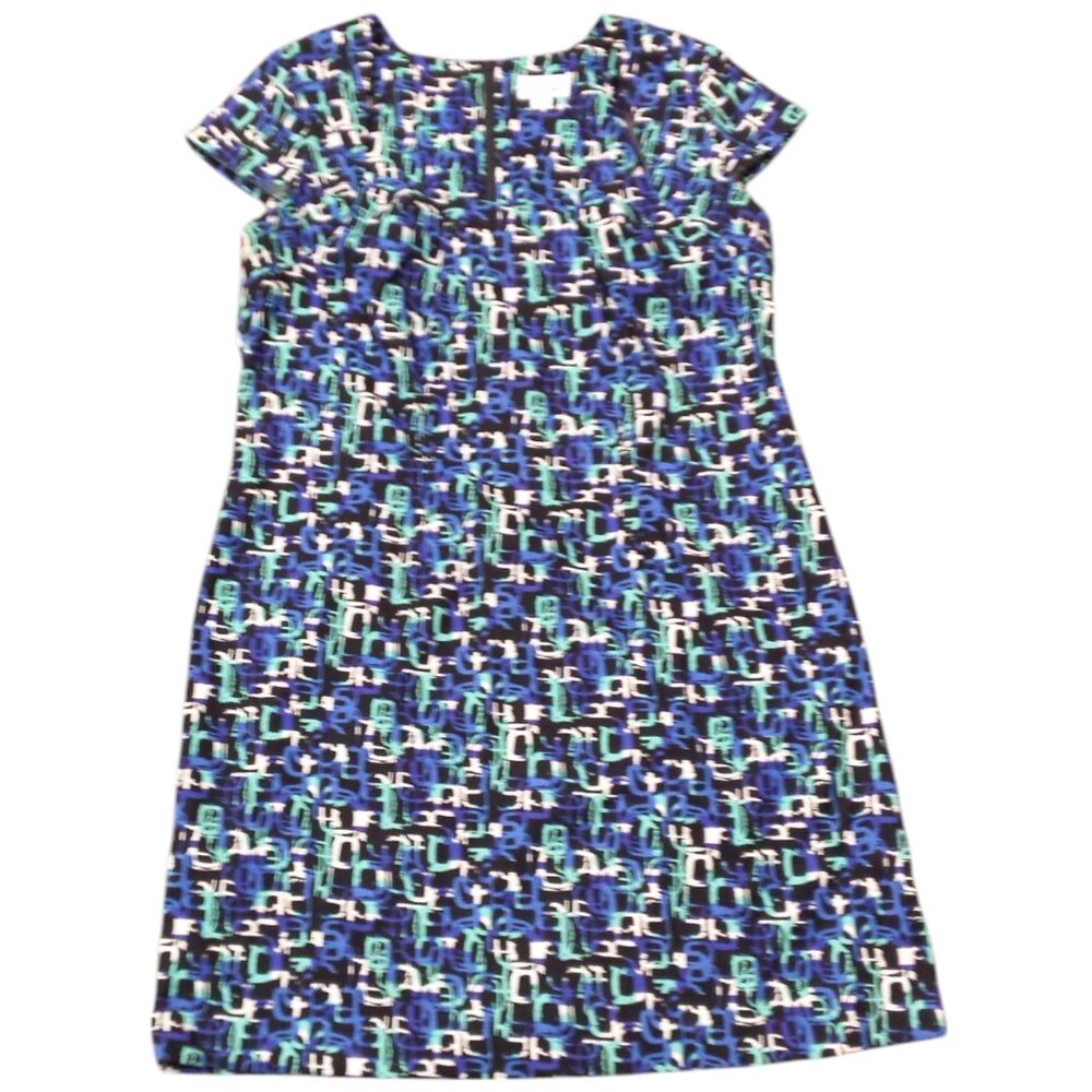Cap Sleeve Geometric Pattern Midi Dress - Picture 2 of 5